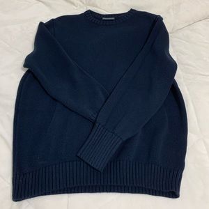 brandy oversized knit crew neck